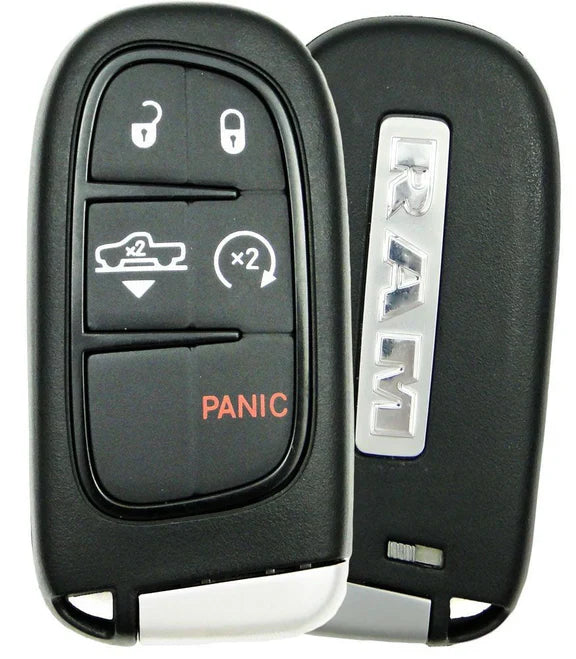 Llave Presencia Control Remoto / 2013-2018 Dodge Ram / 5 Botones / Gq4-54T / 433 Mhz / Original /