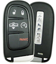 Llave Presencia Control Remoto / 2013-2018 Dodge Ram / 5 Botones / Gq4-54T / 433 Mhz / Original /