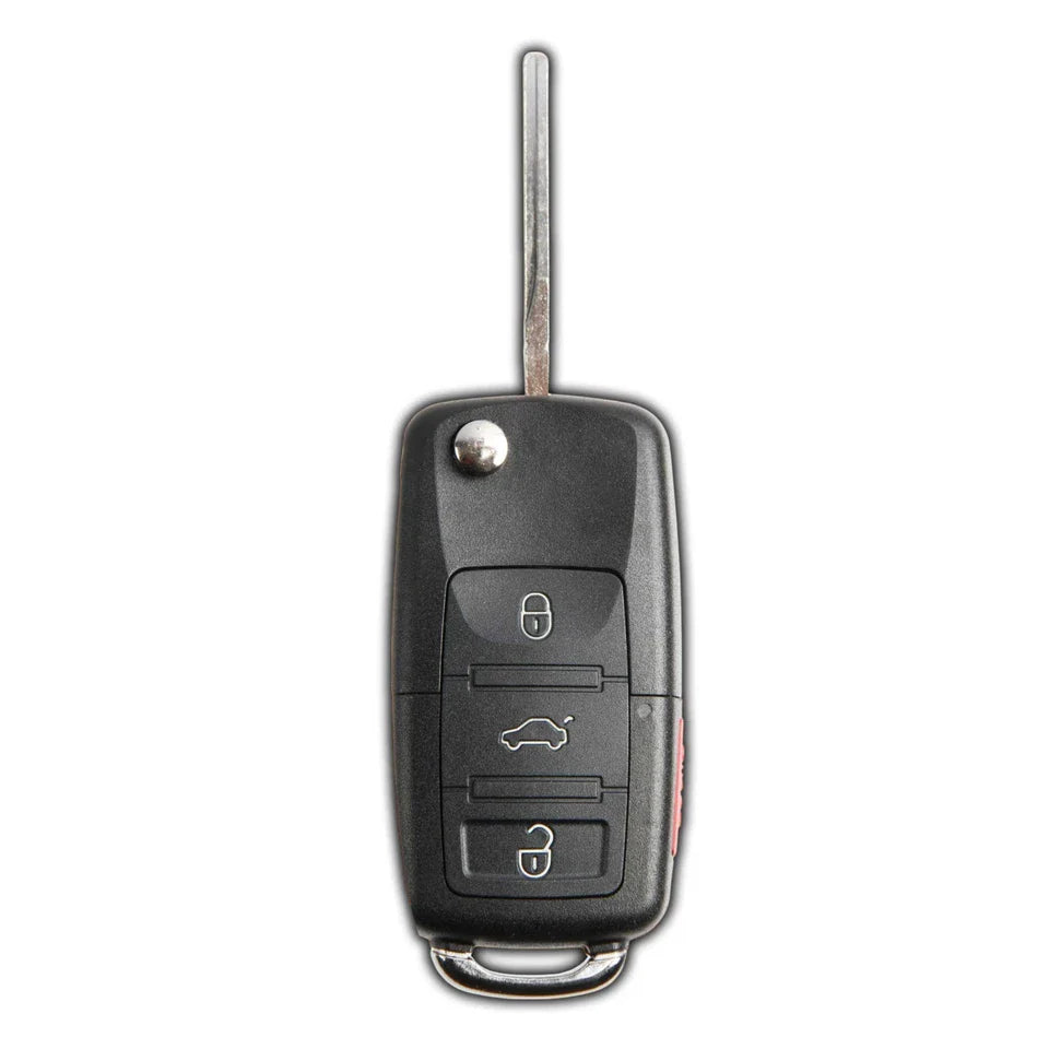 Llave Control  2006-2011 Volkswagen Jetta Golf Rabbit Fcc / 4 Botones   / 315Mhz /Id48 / Nbg92596263,1K0959753H / Sin Logo