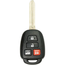 Llave Control Toyota Camry 2012-2017 / 89070-06421, 89070-06420 / Hyq12Bdm / 314.4Mhz / 4 Botones Cajuela  / G Chip / Sin Logo