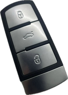Llave Control  2005-2017 Vw Cc Passat  / 3 Botones  / 433Mhz/Id46 Chip Pcf7936 / 3C0959752Bg / Sin Logo