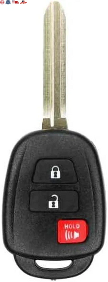 Llave Control Toyota Rav4 Highlander Squeoia Tundra Tacoma 2014-2019 / 3 Botones / 434Mhz /Original H Chip/Gq4-52T,89070-0R120 / Sin Logo