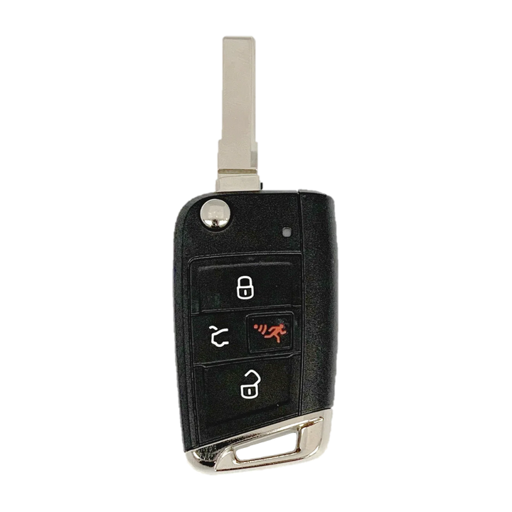 Llave Control 2015-2019 Vw Volkswagen Golf Gti / 4 Botones / 315Mhz/Mqb 48 / Nbgfs12P01,2694A-Fs12P01 / Sin Logo