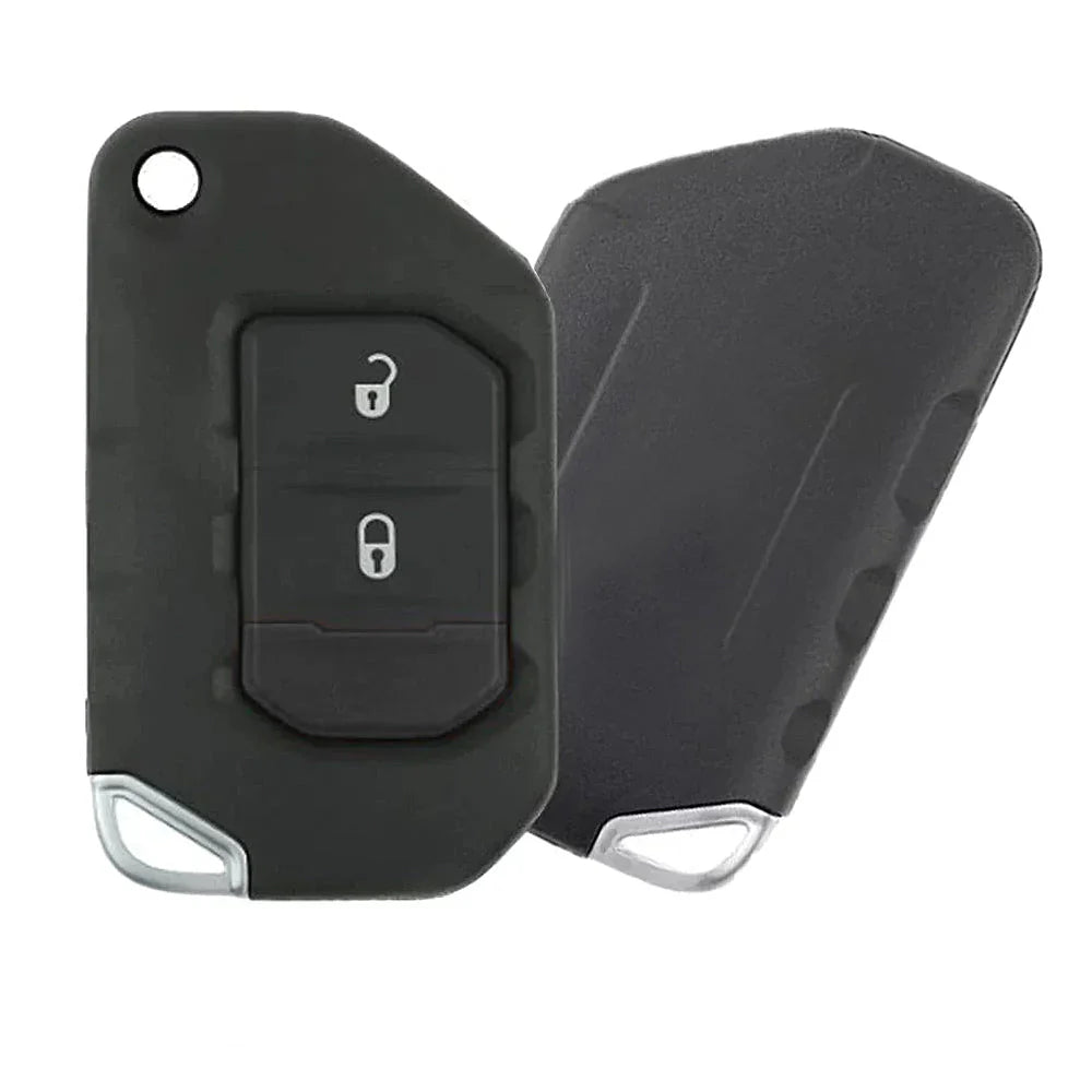 Llave Control 2018-2021 Jeep Wrangler / 2 Botones / 433Mhz/4A / Oht1130261,5461A-1130261, 68416786Ab / Sin Logo