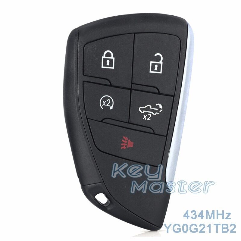 Llave Precencia Chevrolet Silverado 2020 - 2023 / 13548437 / Yg0G21Tb2 / 434Mhz / 5 Botones Cjuela / Id49 / Sin Logo