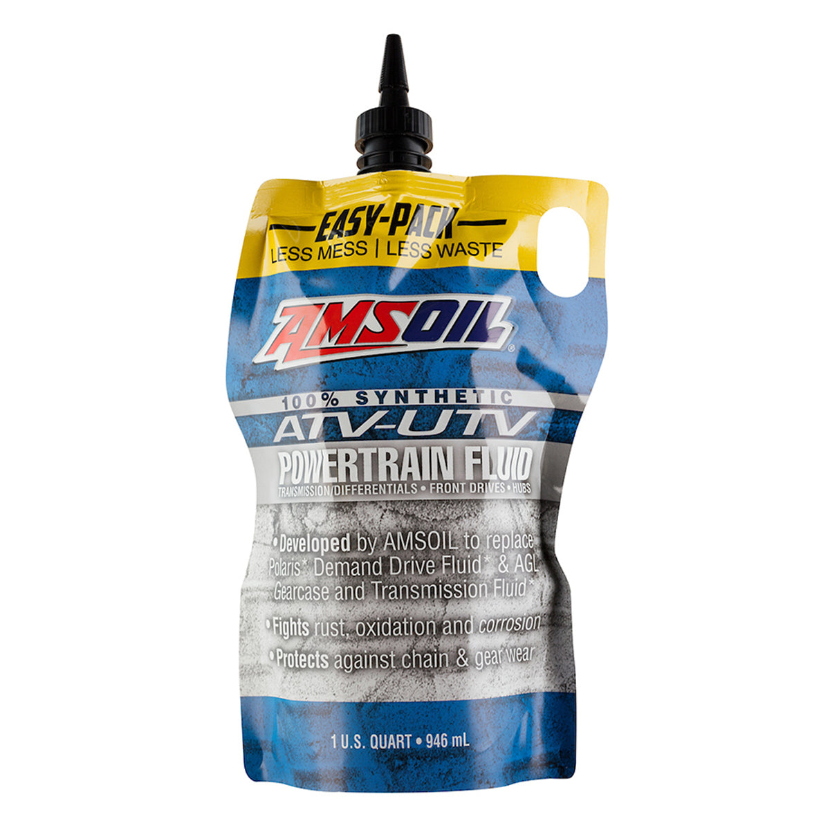 Aceite Transmision y Differencial Amsoil Powertrain ATV/UTV 100% Sintetico Net 946mL AUPTPK