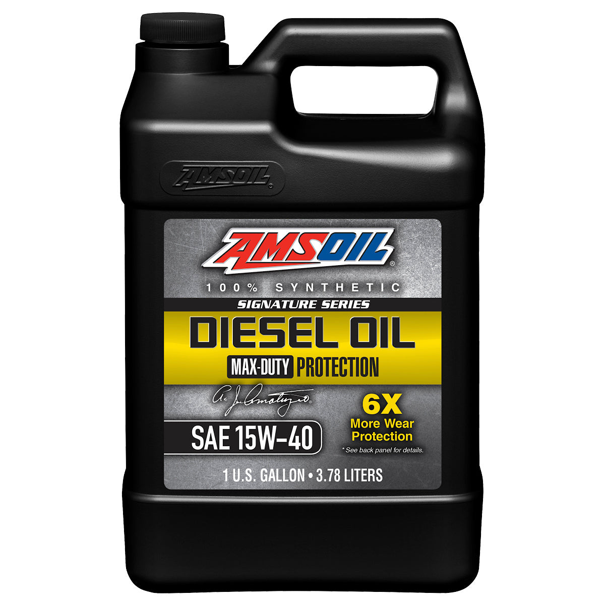Aceite para Motor Amsoil Signature Series SAE 15W-40 100% Sintetico 6X Net. 3.785L DME1G