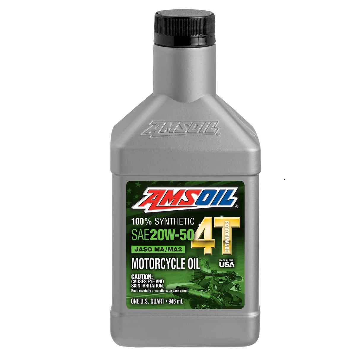 Aceite para Motor Amsoil 4T JASO MA/MA2 SAE 20W-50 100% Sintético Net 946mL MC5QT