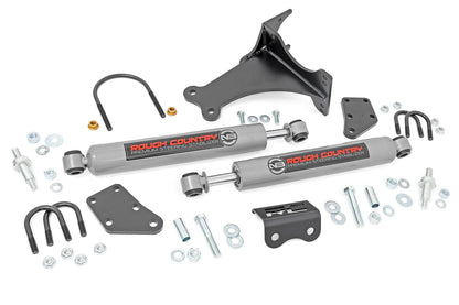 Rough Country N3 Dual Steering Stabilizer For 05-22 Ford Super Duty - 8749130