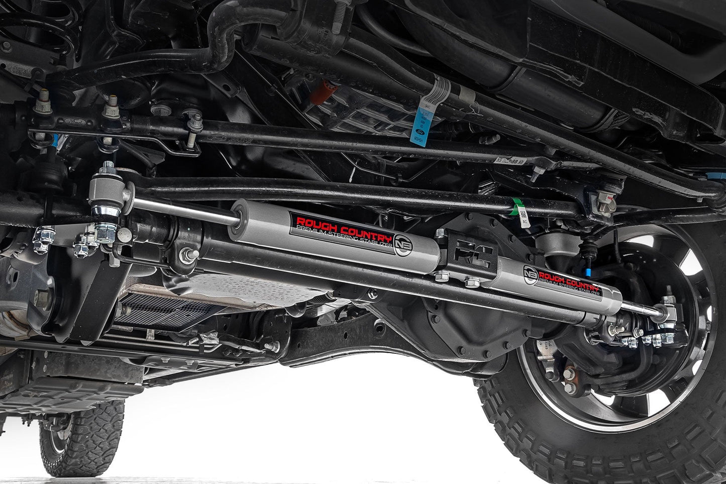 Rough Country N3 Dual Steering Stabilizer For 05-22 Ford Super Duty - 8749130