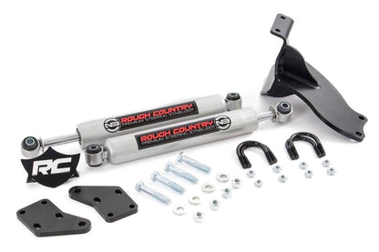 Rough Country N3 Steering Stabilizer Dual | 2.5-8 Inch Lift | Ram 2500 (14-24)/3500 (13-24) 8749430